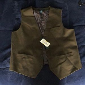 Perry Ellis Olive Vest